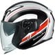 EXCEED2 RIDGEシリーズ カラー：ホワイトブラック サイズ：XL（頭周のめやす：61-62cm） バイク用ヘルメット フルフェイスタイプ