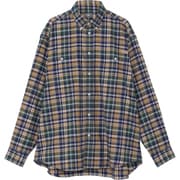 ロングスリーブフロストフォージフランネルシャツ L/S Frostforge Flannel Shirt NR62431 TNFグリーン×ダークイエロー GY Lサイズ [アウトドア シャツ ユニセックス]