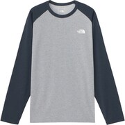 ロングスリーフベースボールヌプシティー L/S Baseball Nuptse Tee NT82386 ミックスグレー×アーバンネイビー(ZU) Lサイズ [アウトドア カットソー メンズ]