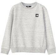 キッズ スモールボックスロゴクルー Small Box Logo Crew NTJ62431 ミックスグレー Z 150サイズ [アウトドア トップス 長袖 キッズ]