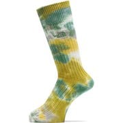 ヘビーウェイト タイ ダイ クルー Heavyweight Tie Dye Crew NN82410 TNFグリーン×モスグリーン GM Lサイズ(27-29cm) [アウトドア ソックス ユニセックス]