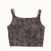 アロンジェプリントミドルトップ ALLONGE PRINT MIDDLE TOP DC124102P スチールグレー TS Lサイズ [フィットネス ヨガ シャツ レディース]