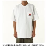 ショートスリーブヘビークルーティー S/S HEAVY CREW TEE RA34615 ホワイト 10 Lサイズ [フィットネス 半袖シャツ ユニセックス]