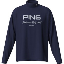 621-4266001-120-S [長袖ハイネックシャツ メンズ Sサイズ ネイビー]