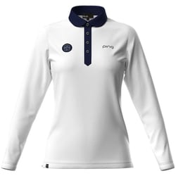 622-4261900-030-L [長袖ポロシャツ レディース Lサイズ ホワイト]