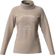 622-4266002-040-L [長袖ハイネックシャツ レディース Lサイズ ベージュ]