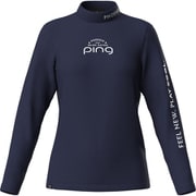 622-4266908-120-L [長袖ハイネックシャツ レディース Lサイズ ネイビー]