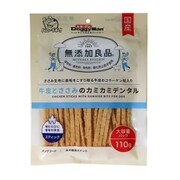 無添加良品 牛皮とささみのカミカミデンタル 110g [犬用おやつ スナック 全犬種用]