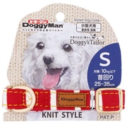 Doggy's Tailor ドッグカラー S ニットスタイル レッド/ホワイト