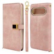 8054P9BVILPK [Google Pixel 9/9 Pro 手帳型 viviana ミラー付き 鏡 おしゃれ レディース ハンドストラップ付き マグネット式 ピクセル ライトピンク]
