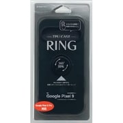 8062P9TPRBK [Google Pixel 9/9 Pro ソフトケース TPU スマホリング付き 落下防止 スタンド ピクセル ブラック]