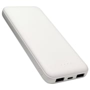 モバイルバッテリー 10000mAh A×2 C×1ポート PD対応 2.4A出力 ホワイト RLI100C20W01WH