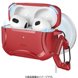 AirPods Pro（Pro 2/第1世代）対応 HaloLock 搭載 Cyber Armorタフケース Cyber Armor HaloLock AirPods Pro ＆ AirPods Pro 2 - Red AirPods Pro 用ケース