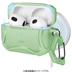 AirPods Pro（Pro 2/第1世代）対応 HaloLock 搭載 Cyber Armorタフケース Cyber Armor HaloLock AirPods Pro ＆ AirPods Pro 2 - Light Green AirPods Pro 用ケース
