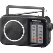 AudioComm AM/FMポータブルラジオ 大文字表示 RAD-T206S