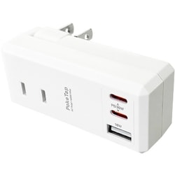 ポケット電源タップ PD30W対応 ACコンセント×2＋USB（USB-A×1ポート/USB-C×2ポート） AOT-N6 WH