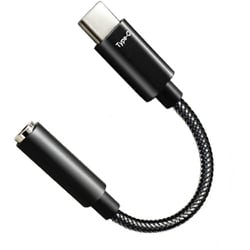 HAC-HA3 BK [3.5mmステレオミニ to USB Type-C 変換アダプターケーブル ハイレゾ対応 DAC搭載]