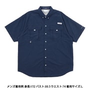 バハマII ショートスリーブシャツ メンズ シャツ Collegiate Navy(466) Lサイズ FM7047