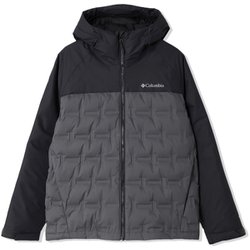 グランドトレックIIIダウンフーデッドジャケット Grand Trek III Down Hooded Jacket WE7857 023 City Grey, Shark Sサイズ [アウトドア ダウンウェア メンズ]