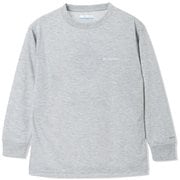 エンジョイマウンテンライフロングスリーブティー Y Enjoy Mountain Life Long Sleeve Tee PY0203 040 Columbia Grey Heather, Trail Sign Sサイズ [アウトドア トップス 長袖 キッズ]