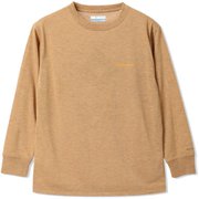 エンジョイマウンテンライフロングスリーブティー Y Enjoy Mountain Life Long Sleeve Tee PY0203 225 Camel Brown, Trail Sign Sサイズ [アウトドア トップス 長袖 キッズ]