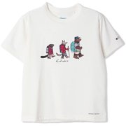レークトゥーアべニューショートスリーブTシャツ Y Lake to Avenue Short Sleeve T-Shirt PY0205 125 Sea Salt, Hike Print XSサイズ [アウトドア トップス 半袖 キッズ]