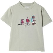 レークトゥーアべニューショートスリーブTシャツ Y Lake to Avenue Short Sleeve T-Shirt PY0205 381 Smokey Sage, Hike Print XSサイズ [アウトドア トップス 半袖 キッズ]