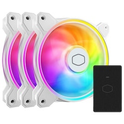 MasterFan MF120 Halo2 3in1 White 120mm ARGB Gen2 PCケースファン 3個パック ホワイト MFL-B2DW-213P2-R2