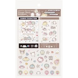 フレームデコシールN サンリオキャラクターズ キャラクターミックス 001730-58