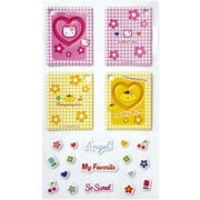 コレクトブック風スポンジシール サンリオキャラクターズ チドリ ハローキティ&ポムポムプリン 001732-53