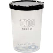 IRECO 食品保存容器 丸型 入子式 食洗機対応 モレにくい 計量メモリ付き 1L M 日本製 KK-627