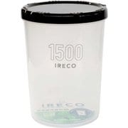 IRECO 食品保存容器 丸型 入子式 食洗機対応 モレにくい 計量メモリ付き 1.5L L 日本製 KK-628