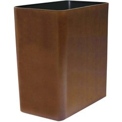 MOKU ゴミ箱 ダストボックス くず入れ 角 7L ダーク 木目 幅14.5×奥行23×高さ27cm 日本製 KC-613