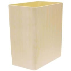 MOKU ゴミ箱 ダストボックス くず入れ 角 7L ナチュラル 木目 幅14.5×奥行23×高さ27cm 日本製 KC-614