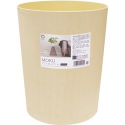 MOKU ゴミ箱 ダストボックス くず入れ 丸 7L ナチュラル 木目 幅20.8×奥行20.8×高さ27cm 日本製 KC-616