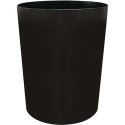 KALA ゴミ箱 ダストボックス くず入れ 丸 7L モノトーン ブラック 幅20.8×奥行20.8×高さ27cm 日本製 KC-612