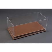 ATL10201 1/8 Mulhouse Raised レザー風ベース＆アクリルケース UVプロテクト ブラウン [模型用ディスプレイ用品]
