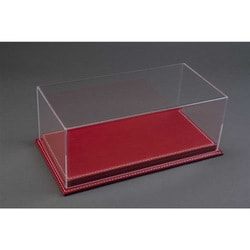 ATL10202 1/8 Mulhouse Raised レザー風ベース＆アクリルケース UVプロテクト レッド [模型用ディスプレイ用品]
