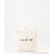 B0073-02 32 [BARBAPAPA×LA BAGAGERIE バーバパパコラボ 2WAYバッグ M ナチュラル]