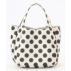 10-010-03 33 [Polka Dots ボンディング2WAYトート SSサイズ アイボリー]