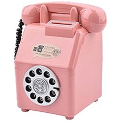 レトロ 電話機 貯金箱 PK