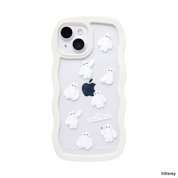 661-975718 [iPhone 15/14/13用 ディズニーキャラクター うねうねケース ホワイト・ベイマックス]