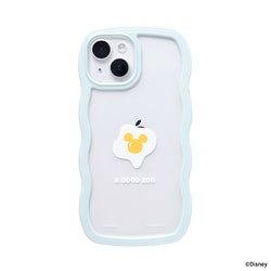 661-975732 [iPhone 15/14/13用 ディズニーキャラクター うねうねケース ミント・目玉焼き]