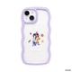 661-975756 [iPhone 15/14/13用 ディズニーキャラクター うねうねケース ラベンダー・ジュディ＆ニック]