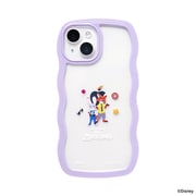 661-975756 [iPhone 15/14/13用 ディズニーキャラクター うねうねケース ラベンダー・ジュディ＆ニック]