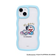 661-975848 [iPhone 15/14/13用 アイムドラえもん うねうねケース ブルー・ウソ800]