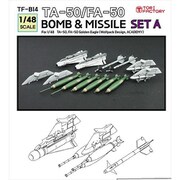 TF-B14 1/48 現用 韓国 TA-50/FA-50用ミサイル/爆弾セット A （アカデミー/ウルフパック用） [プラモデル用パーツ]