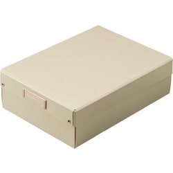 Roomy 折りたたみボックス 浅型 ベージュ A4 A795-16