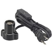磁器レセップ E17 1.5mコード スイッチ付 ブラック HS-L1715ZRS-K
