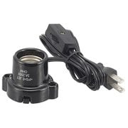 磁器レセップ E26 1.5mコード スイッチ付 ブラック HS-L2615ZRS-K